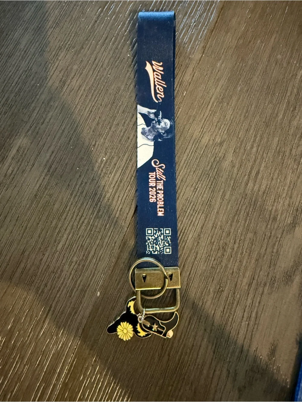 Morgan Wallen 'I’m Still The Problem Tour 2026 Navy Lanyard keychain with Charms